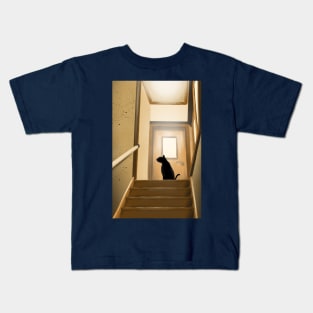 On the stairs Kids T-Shirt